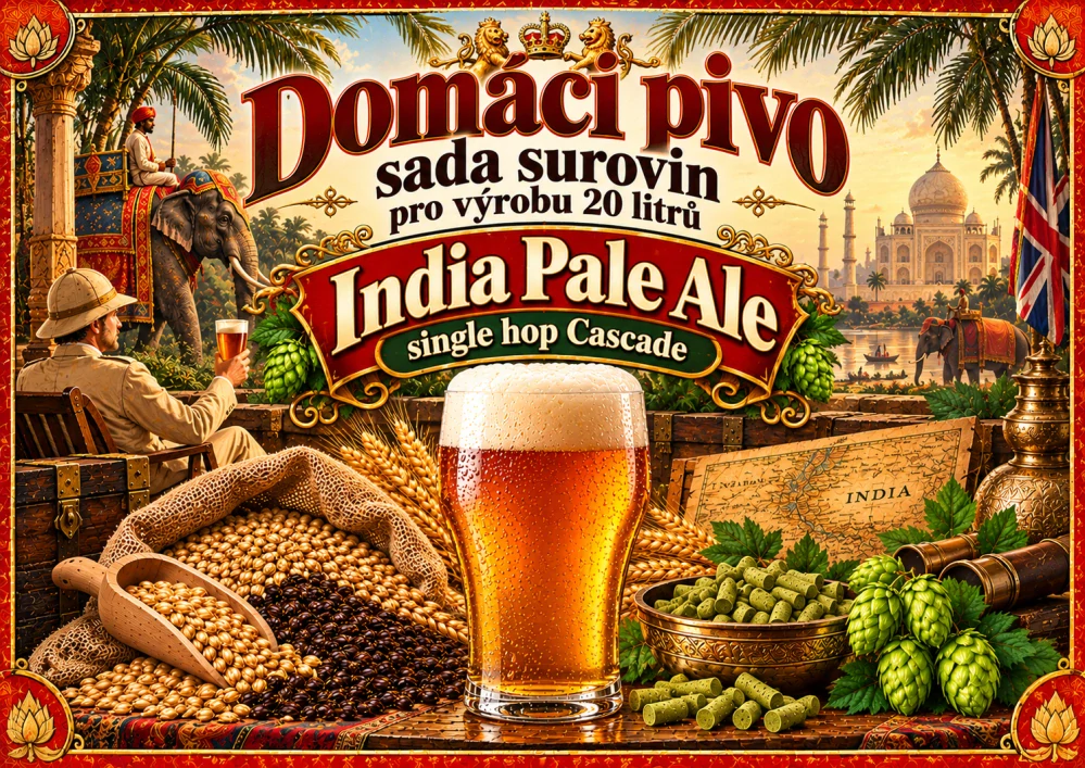 Sada surovin India Pale Ale - single hop Cascade